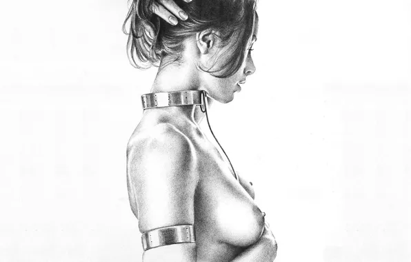 Девушка, рисунок, пленница