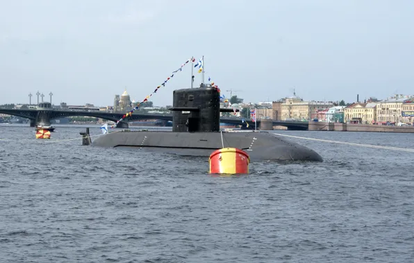 Лодка, субмарина, парад, подводная, нева, дизельная, санкт петербург