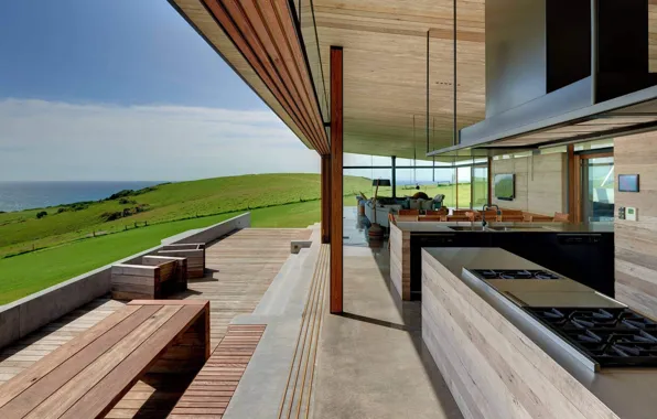 Интерьер, кухня, гостиная, столовая, ранчо, by Join Construction, Farm House