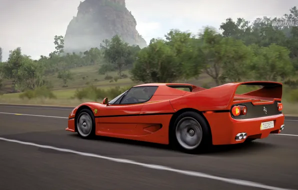 Дорога, Ferrari, суперкар, F50, Forza Horizon 3