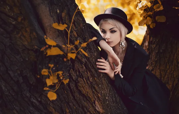 Взгляд, девушка, поза