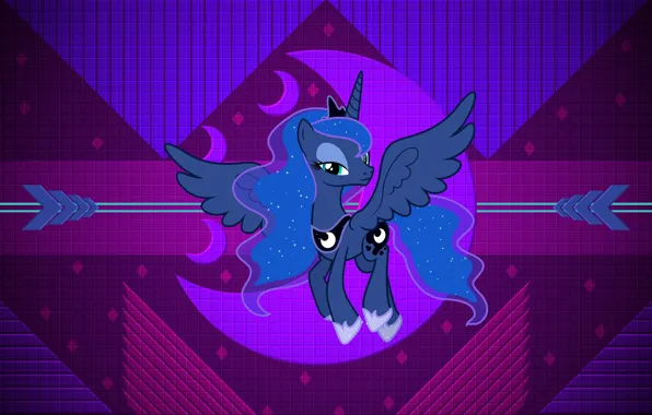 Фон, узор, арт, пони, My Little Pony, тёмные цвета