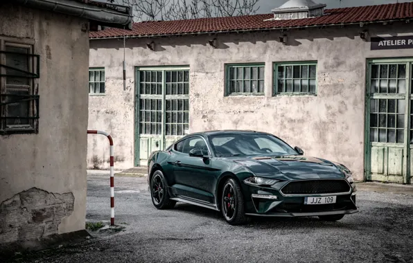 Картинка Mustang, Ford, постройки, 2018, Bullitt, фастбэк