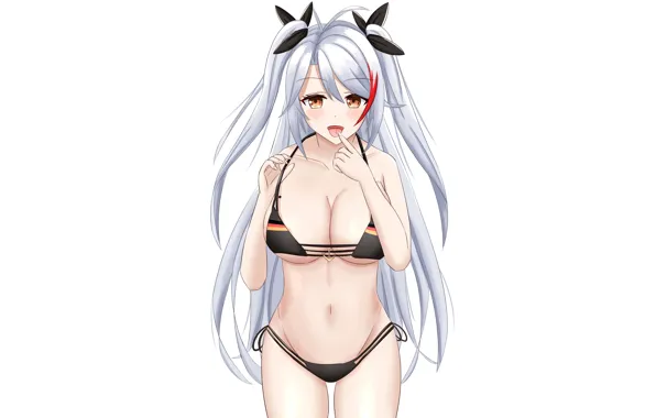 Girl, sexy, cleavage, long hair, boobs, anime, beautiful, twintails