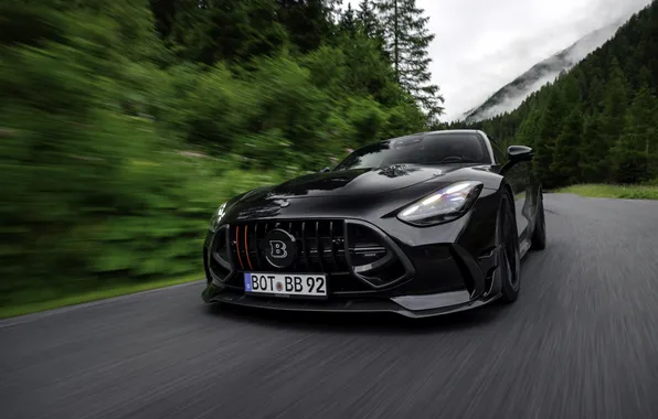 Mercedes, Brabus, AMG, спортивное купе, Mercedes-AMG, 2025, Mercedes-AMG GT 63 S E Performance, черный кузов