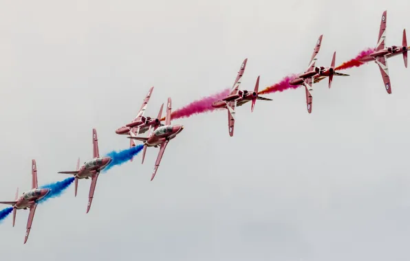 Самолёты, монтаж, Red Arrows