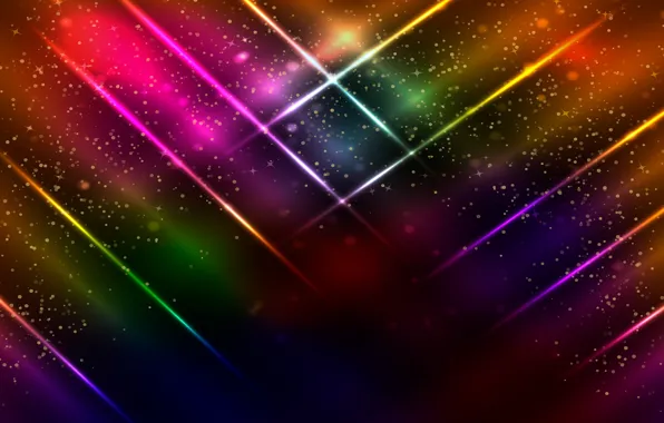 Colorful, abstract, background, neon, glittering