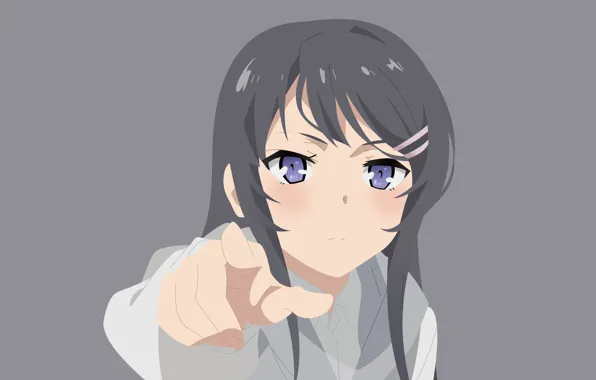 Взгляд, девушка, Rascal Does Not Dream of Bunny Girl Senpai