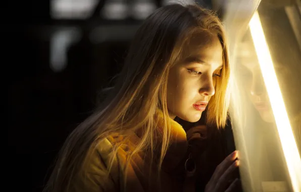 Девушка, Блондинка, Girl, Light, Blond, Sight