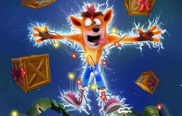 Картинка Game, Activision, Holiday Card, Crash Bandicoot N. Sane Trilogy