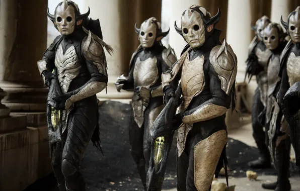 Оружие, маски, пришельцы, Thor: The Dark World, тёмные эльфы, Тор 2 царство тьмы