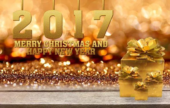 Картинка Новый Год, Рождество, golden, christmas, new year, happy, balls, merry christmas