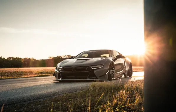 BMW, Front, Road, Sportcar, Liberty Walk, BMW i8