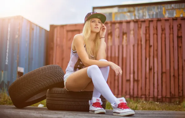 Картинка Girl, Container, Dortmund, Street, Break, Wheels, Urban