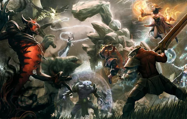 Hero, Dota, loginscreen