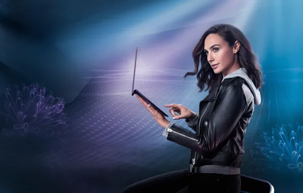 Картинка взгляд, девушка, волосы, актриса, куртка, Gal Gadot
