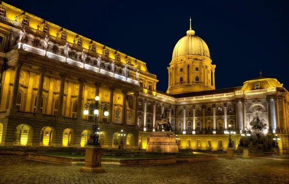 Картинка Ночь, Архитектура, Night, Венгрия, Hungary, Будапешт, Budapest, Architecture