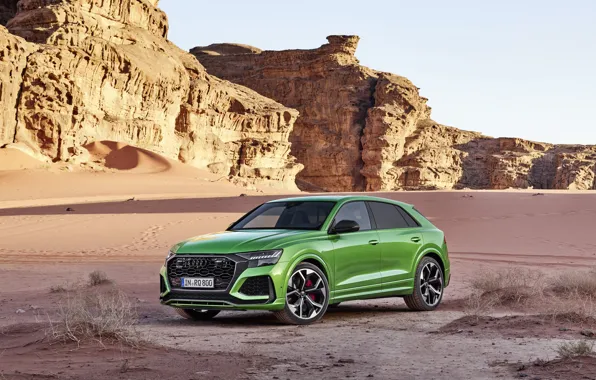 Audi, пустыня, кроссовер, 2020, RS Q8