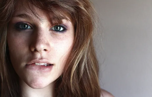 Глаза, взгляд, девушка, губы, girl