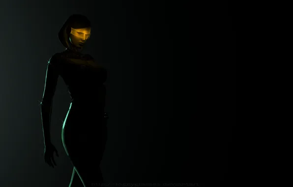 Картинка фон, игра, робот, андроид, Mass Effect, Сузи