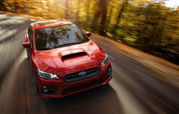Subaru, WRX, Red