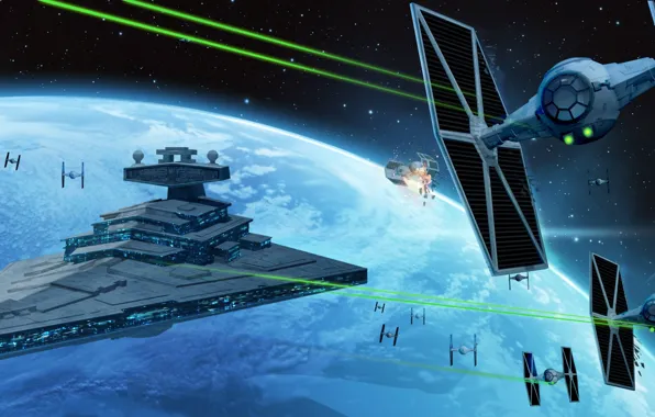 Star Destroyer, TIE fighters, animated series, Звездные войны: Повстанцы, Star Wars: Rebels
