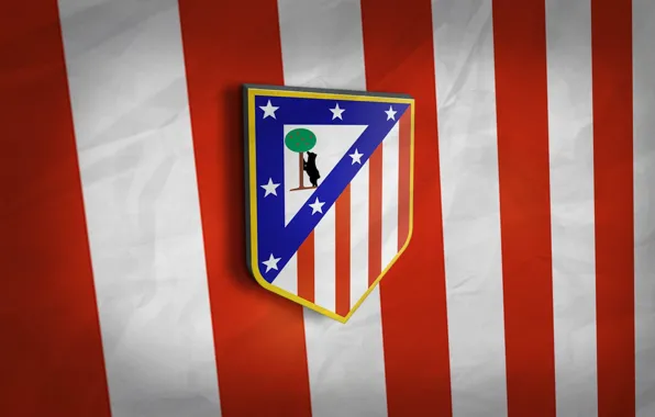 Wallpaper, sport, football, Spain, Atletico Madrid, Primera Division, 3D logo