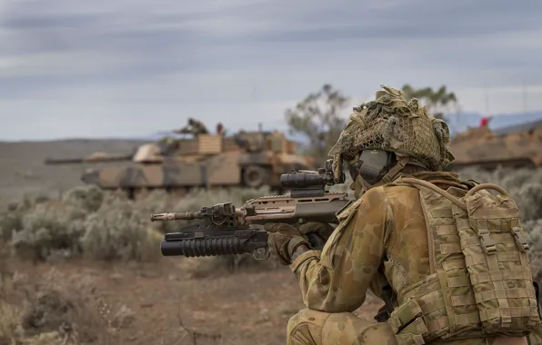 Картинка оружие, солдат, Australian Army