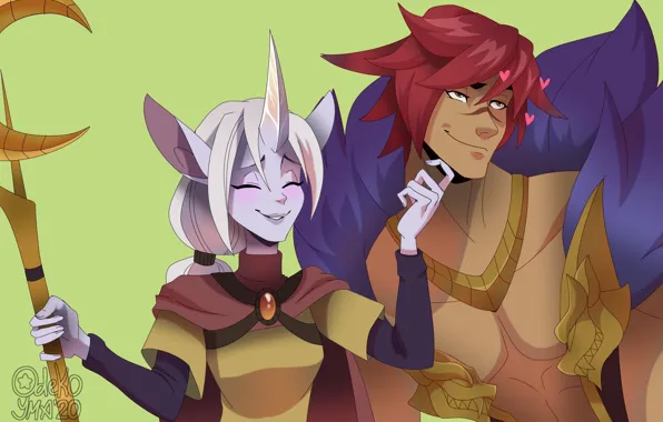 Фэнтези, двое, League of Legends, Лига Легенд