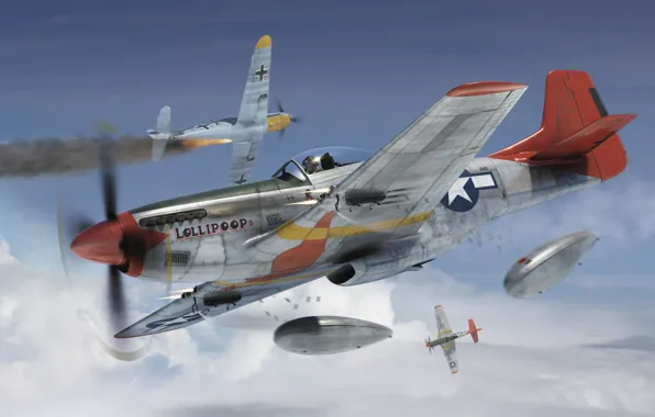 Истребитель, P-51D, Истребительная авиагруппа, 355th Wing, Taskegee Airmen, 332th Figter group