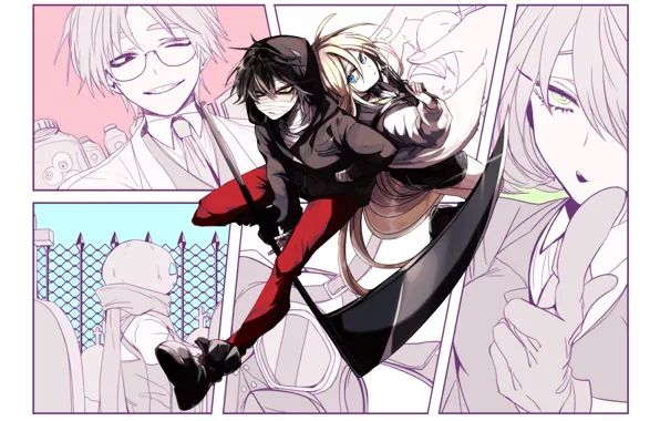 Арт, манга, персонажи, Ray, Zack, Satsuriku no Tenshi