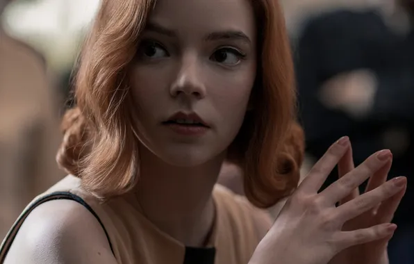 Девушка, фильм, кадр, сериал, красотка, Аня Тейлор-Джой, Anya Taylor-Joy, Ход королевы