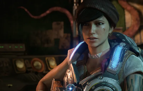 Брюнетка, красотка, gears of war, games, gears of war 4, microsoft game studios, кейт диаз, …