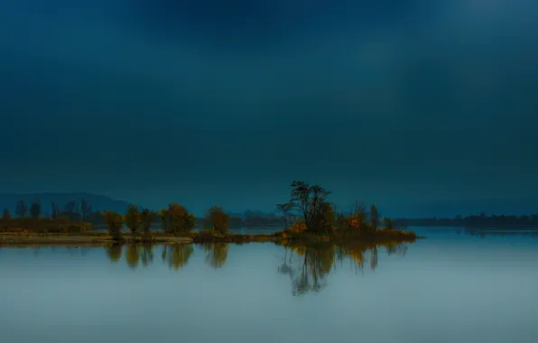 Картинка осень, деревья, горы, озеро, Германия, Бавария