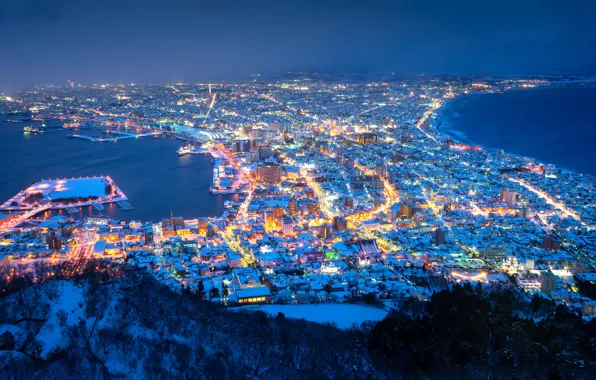 Картинка Japan, Hokkaido, Mount Hakodate