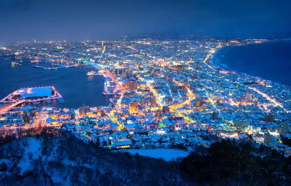 Japan, Hokkaido, Mount Hakodate