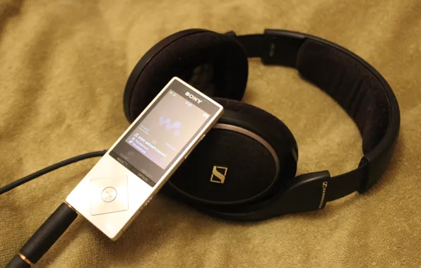 Наушники, плеер, SONY, Сони, Sennheiser, Сенхайзер, A15, HD558