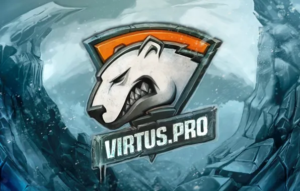 Холод, снег, лёд, logo, art, csgo, cs go, virtus pro