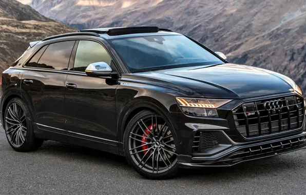 Tuning, mountains, clouds, exterior, Audi SQ8, ABT Sportline