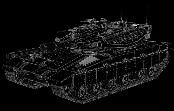 Картинка фон, танк, боевой, Меркава, Merkava-IIID