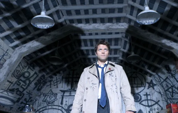 Обои Крылья, Ангел, Сарай, Supernatural, Сверхъестественное, Кас.