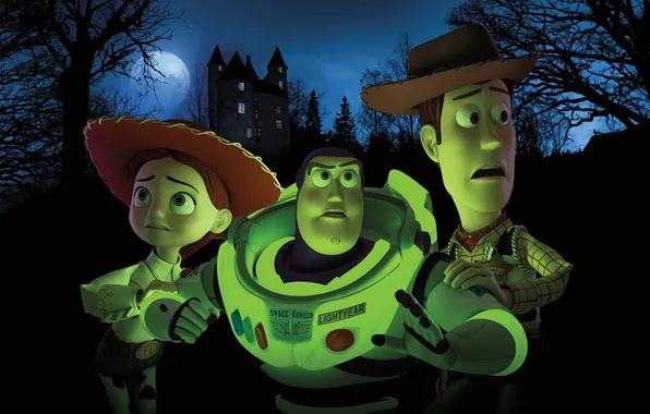 Картинка green, fear, Toy Story, Buzz Lightyear, Sheriff Woody