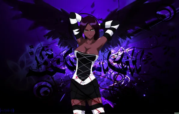 Крылья, bleach, Shihouin Yoruichi