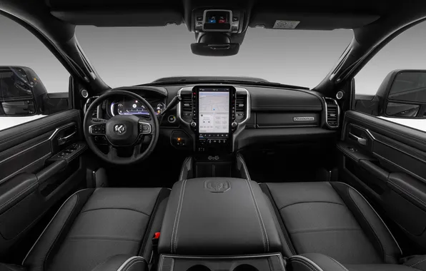 Интерьер, Пикап, Night Edition, Мощь, Ram, Crew Cab, 2025, Ram 3500 Laramie