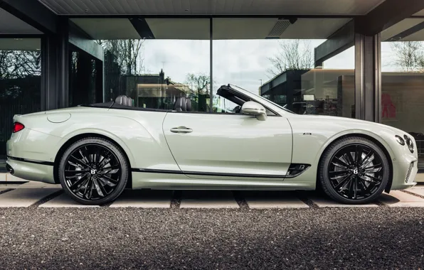 Картинка Bentley, Continental GT, вид сбоку, Speed, 2023, Bentley Continental GT Speed, Convertible Edition 12