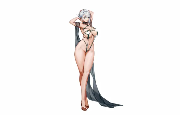 Girl, sexy, cleavage, boobs, anime, beautiful, short hair, pretty