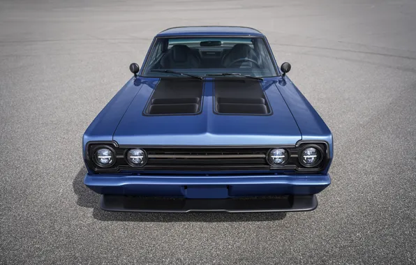 Light, Blue, Front, Plymouth, SEMA, Face, Sight, Plymouth GTX