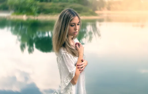 Портрет, губки, прелесть, зубки, боке, Reflections