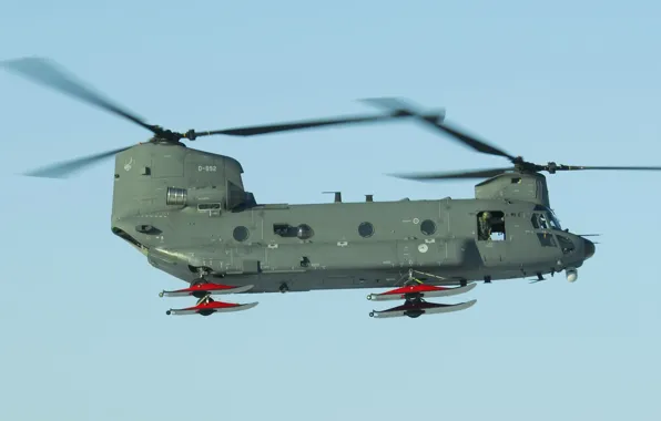 Картинка вертолёт, военно-транспортный, Chinook, «Чинук», CH-47D