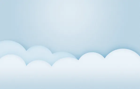 Небо, облака, стиль, минимализм, minimalism, style, 1920x1200, clouds